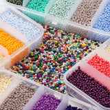 2mm 9000Pcs Czech Glass Seed Beads Set for DIY Jewelry Making