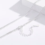925 Silver CZ Choker Tennis Necklace Zirconia Stones Collier Ketting