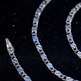 925 Sterling Silver Chain Necklace Charm 16/18/20/22/24/26/28/30 Wedding Jewelry