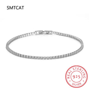 2mm Moissanite Tennis Bracelet 925 Silver Fine Jewelry