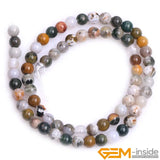 2mm Multicolor Ocean Agate Beads 15in Strand DIY Jewelry Bracelet Necklace