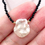 2mm Spinel Freshwater Baroque Pearl Necklace 18 inches Jewelry