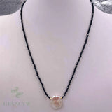2mm Spinel Freshwater Baroque Pearl Necklace 18 inches Jewelry
