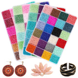 2mm Seed Bead Kit with Letter Beads Organizer Box