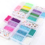 Czech Crystal Glass Seed Beads Alphabet Waist Beads Set for DIY Jewelry