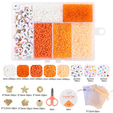 Czech Crystal Glass Seed Beads Alphabet Waist Beads Set for DIY Jewelry