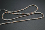 2mm Faceted Sunstone Round Loose Beads Mix