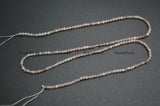 2mm Faceted Sunstone Round Loose Beads Mix