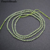 2mm Green Prehnite Stone Round Loose Beads