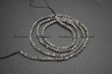 2mm Faceted Diamond Cutting Labradorite Stone Round Loose Beads