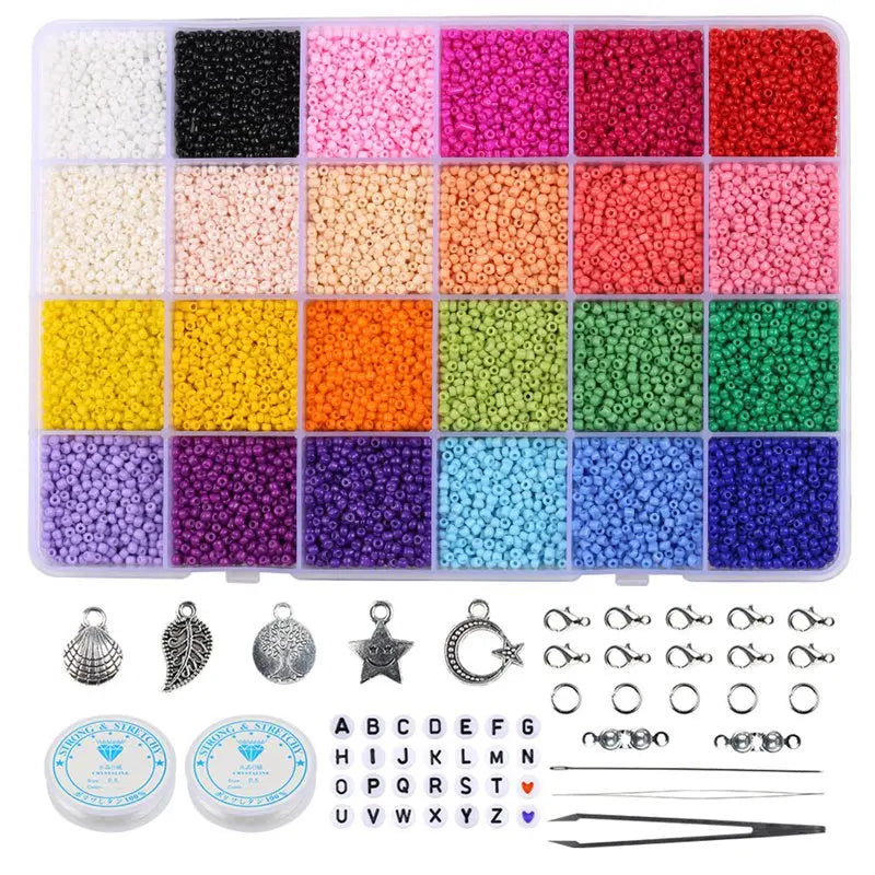 2mm Seed Beads Box Set for Jewelry Making DIY