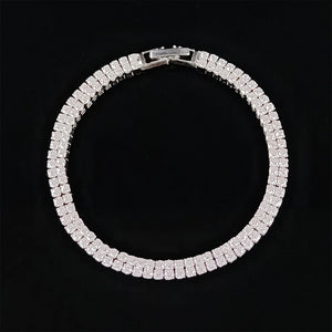 2mm Hand Chain Silver Bracelet Bangle For Women S5438
