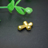 2mm Cross Shape Beads Plated Matte Finish Jewelry Making