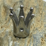2mm Hole Stainless Steel Glaze Crown Charms Tiaria Spacer Beads