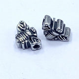 2mm Hole Stainless Steel Insect Bead Bee Metal Spacer Charms Beads