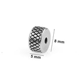 2mm Hole Stainless Steel Spacer Bead Charms for DIY Jewelry Making