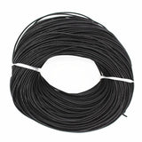2mm Black/Brown Leather Cord 90m Roll DIY Jewelry Necklace Making