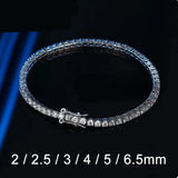 2mm Moissanite Tennis Bracelet 925 Sterling Silver Plated Bracelet