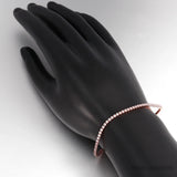 2mm Moissanite Tennis Bracelet 18k Plated Sparkling CZ Bridal Wedding Jewelry