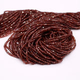 2mm Natural Garnet Faceted Beads for Jewelry Making