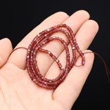 2mm Natural Garnet Faceted Beads for Jewelry Making