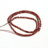 2mm Natural Garnet Faceted Beads for Jewelry Making