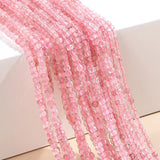 2mm Pink Quartz Peridot Amethyst Stone Square Beads for Jewelry Making