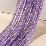 2mm Pink Quartz Peridot Amethyst Stone Square Beads for Jewelry Making