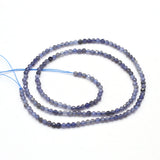 2mm Cordierite Round Faceted Beads for Jewelry Making