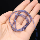 2mm Cordierite Round Faceted Beads for Jewelry Making