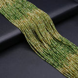 2mm Green Yellow Tourmaline Faceted Stone Beads for Jewelry Making