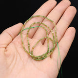 2mm Green Yellow Tourmaline Faceted Stone Beads for Jewelry Making