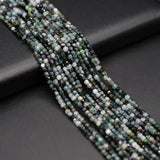 2mm Tourmaline Faceted Beads Loose Spacer Beads for Jewelry Making