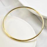2mm Stainless Steel Bangles Bracelets Rose Silver Round for Women