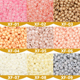 2mm Pearl Colors Charm Czech Glass Seed Beads for Jewelry Making