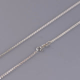 2mm Pure Silver Weave Necklaces for Women Men Thai Silver Retro Jewelry