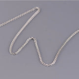 2mm Pure Silver Weave Necklaces for Women Men Thai Silver Retro Jewelry