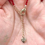 Red Spinel Baroque Pearl Necklace 18 inches