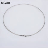 2mm Round Collar Pendant Necklace for Men and Women LH683