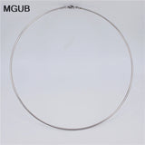 2mm Round Collar Pendant Necklace for Men and Women LH683