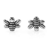 2mm Small Hole Stainless Steel Bee Beads Animal Charms for DIY Jewelry