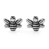 2mm Small Hole Stainless Steel Bee Beads Animal Charms for DIY Jewelry