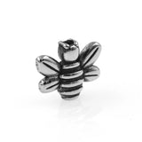 2mm Small Hole Stainless Steel Bee Beads Animal Charms for DIY Jewelry