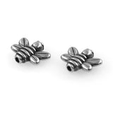 2mm Small Hole Stainless Steel Bee Beads Animal Charms for DIY Jewelry