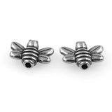 2mm Small Hole Stainless Steel Bee Beads Animal Charms for DIY Jewelry