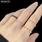2mm Stainless Steel Ring Rose Silver 4 Wedding Rings