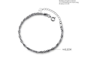 2mm Thin Sterling Silver Bracelet C-S4576