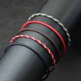 2mm Thin Stainless Steel Braided Cuff Bangle Bracelet for Women Men