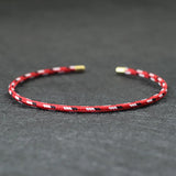 2mm Thin Stainless Steel Braided Cuff Bangle Bracelet for Women Men