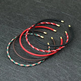 2mm Thin Stainless Steel Braided Cuff Bangle Bracelet for Women Men